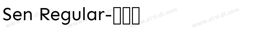 Sen Regular字体转换